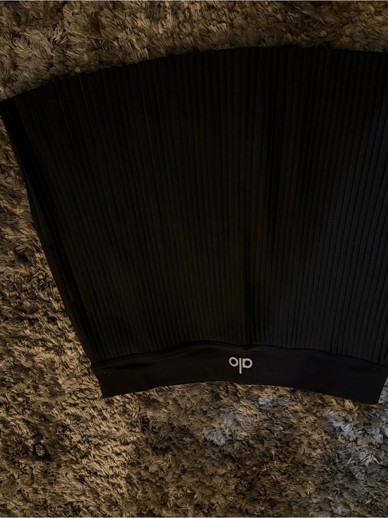 ALO Yoga Dresses & Skirts - ALO Yoga Black Ribbed Mini Skirt